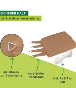 Windhager Sonnensegel Capri, quadratisch, ca. B500/T500 cm