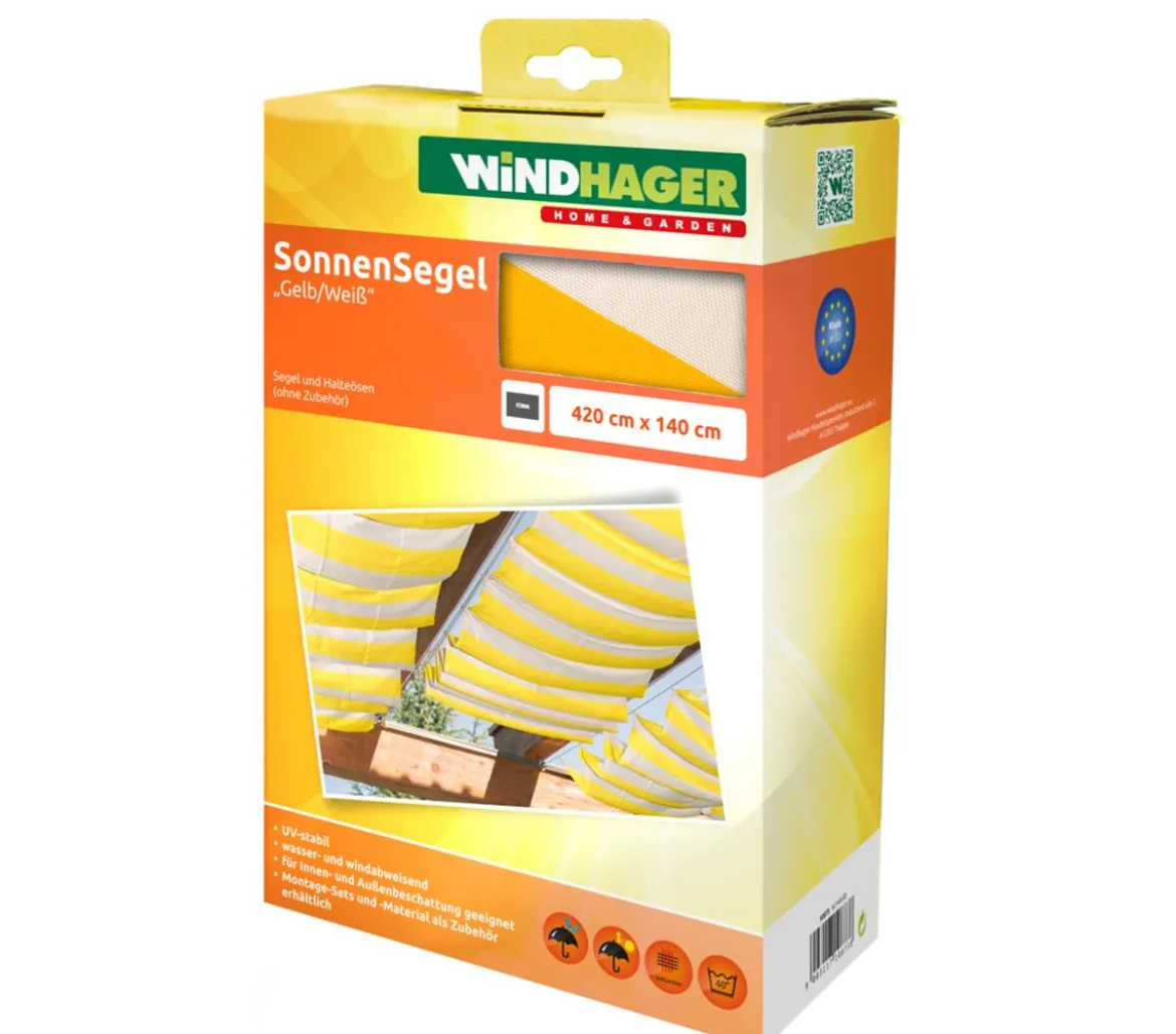 Windhager Sonnensegel, rechteckig, ca. B420/T140 cm