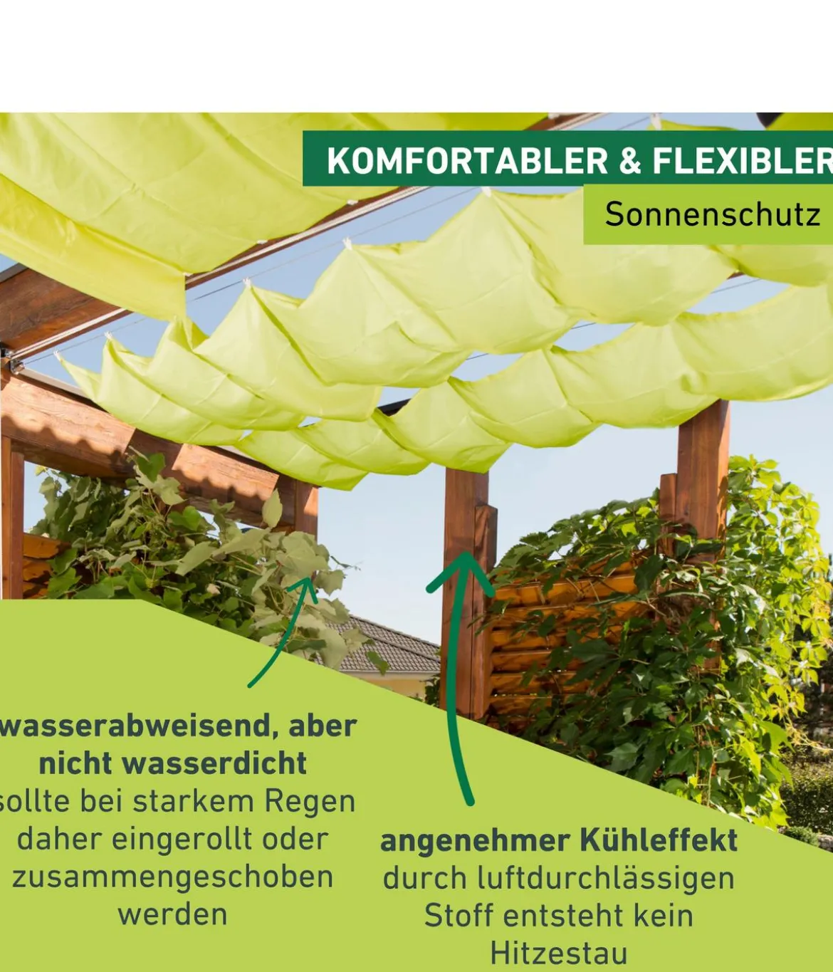 Windhager Sonnensegel, rechteckig,ca. B270/T140cm