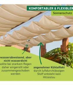 Windhager Sonnensegel, rechteckig,ca. B270/T140cm