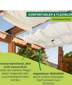 Windhager Sonnensegel, rechteckig,ca. B270/T140cm