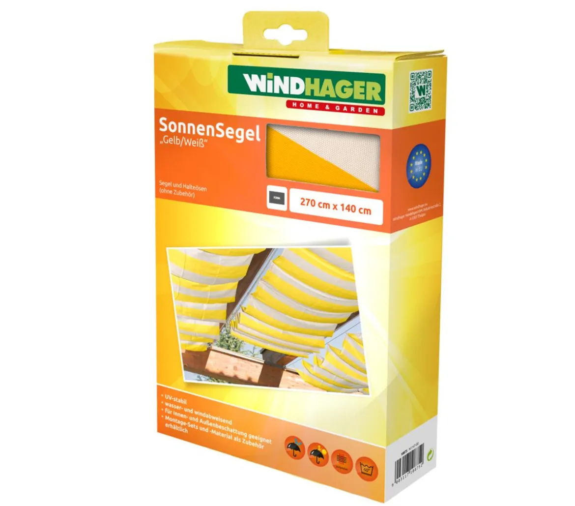 Windhager Sonnensegel, rechteckig,ca. B270/T140cm