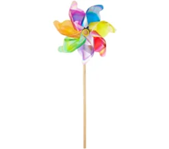 Windrad mit Lichtreflektion, bunt