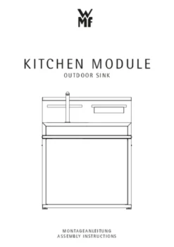 WMF Outdoor-Küche Spülenmodul, ca. B90/H112/T81 cm