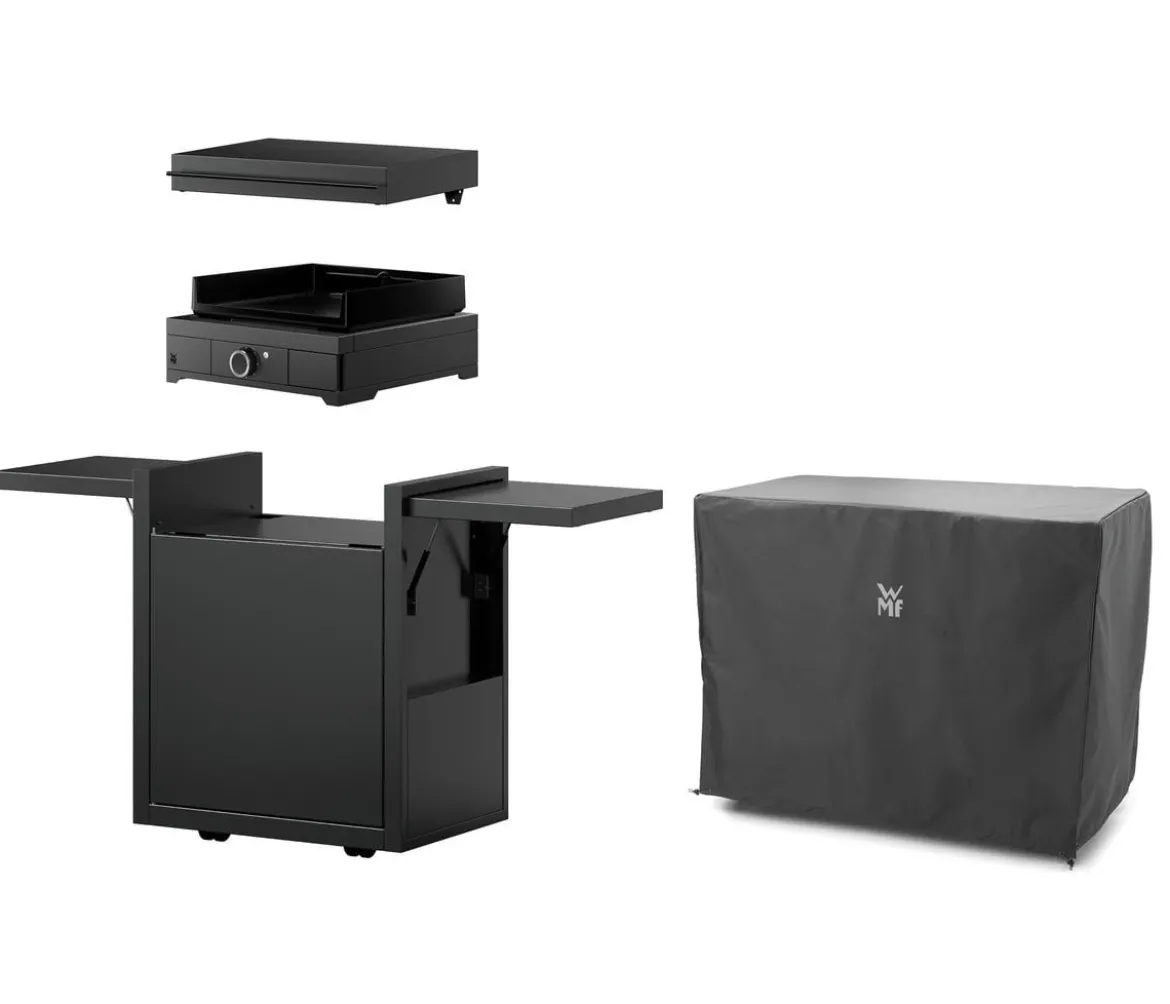 WMF Plancha Set 45E mit Wagen, ca. B60/H99,5/T63 cm