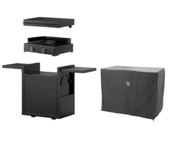 WMF Plancha Set 75G mit Wagen, ca. B90/H99,5/T63 cm
