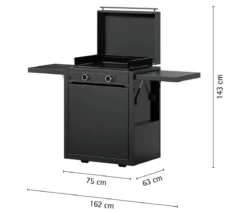 WMF Plancha Set 60G mit Wagen, ca. H75/B99,5/T63 cm