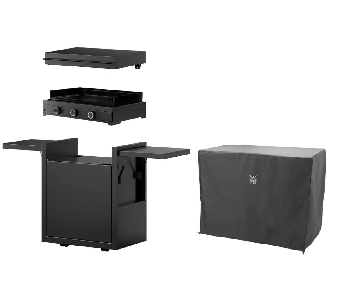 WMF Plancha Set 60G mit Wagen, ca. H75/B99,5/T63 cm