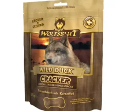 WOLFSBLUT Hundesnack Cracker Wild Duck Ente, 225 g