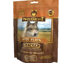 WOLFSBLUT Hundesnack Cracker Wide Plain Pferd, 225 g