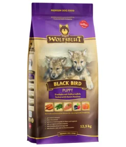 WOLFSBLUT Trockenfutter für Hunde Black Bird, Adult, Truthahn & Süßkartoffel