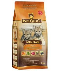 WOLFSBLUT Trockenfutter für Hunde Wide Plain, Puppy, Pferd & Süsskartoffeln