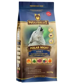 WOLFSBLUT Trockenfutter für Hunde Polar Night, Adult, Rentier & Kürbis
