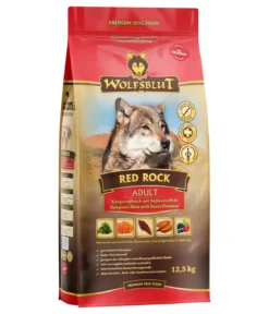 WOLFSBLUT Trockenfutter für Hunde Red Rock, Adult, Känguru & Süßkartoffeln