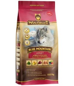 WOLFSBLUT Trockenfutter für Hunde Blue Mountain, Adult, Wild & Kartoffeln
