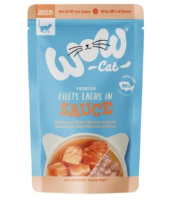 WOW® Cat Nassfutter für Katzen Multipack Premium Filets in Sauce, Adult, 8 x 85 g