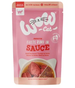 WOW® Cat Nassfutter für Katzen Multipack Premium Filets in Sauce, Adult, 8 x 85 g