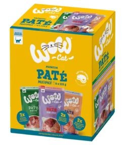 WOW® Cat Nassfutter für Katzen Multipack Premium Filets, Adult, 6 x 125 g