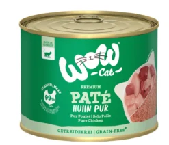 WOW® Cat Nassfutter für Katzen Premium Paté Adult, 6 x 200 g
