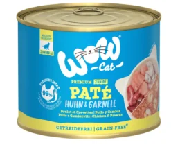 WOW® Cat Nassfutter für Katzen Premium Paté Junior, 6 x 200 g