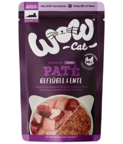 WOW® Cat Nassfutter für Katzen Premium Paté Senior, 12 x 125 g