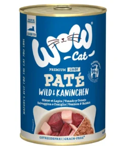 WOW® Cat Nassfutter für Katzen Premium Paté Senior, 6 x 400 g