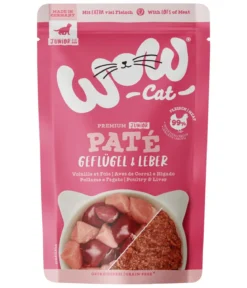 WOW® Cat Nassfutter für Katzen Premium Paté Junior, 12 x 125 g