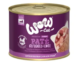 WOW® Cat Nassfutter für Katzen Premium Paté Senior, 6 x 200 g