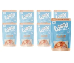 WOW® Cat Nassfutter für Katzen Premium Filets in Sauce, Adult, 8 x 85 g
