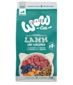 WOW® Cat Trockenfutter für Katzen Senior, Lamm & Leinsamen
