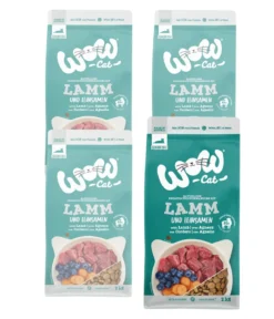 WOW® Cat Trockenfutter für Katzen Senior, Lamm & Leinsamen