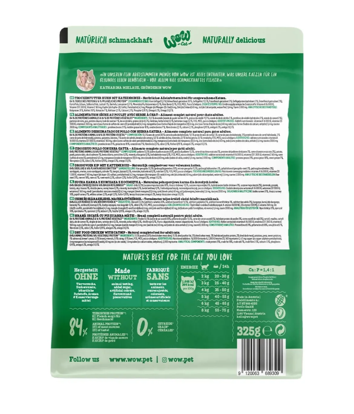 WOW® Cat Trockenfutter für Katzen, Adult