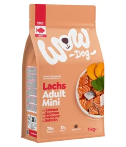 WOW® Trockenfutter für Hunde Mini Adult, Lachs