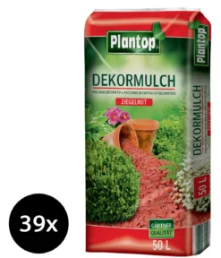 Ziegler Plantop Dekormulch Ziegelrot, 39 x 50 Liter