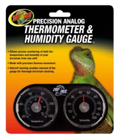 ZooMed Terrariumtechnik Analoges Dual-Thermometer und Hygrometer